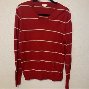 Merona Striped V-Neck Sweater